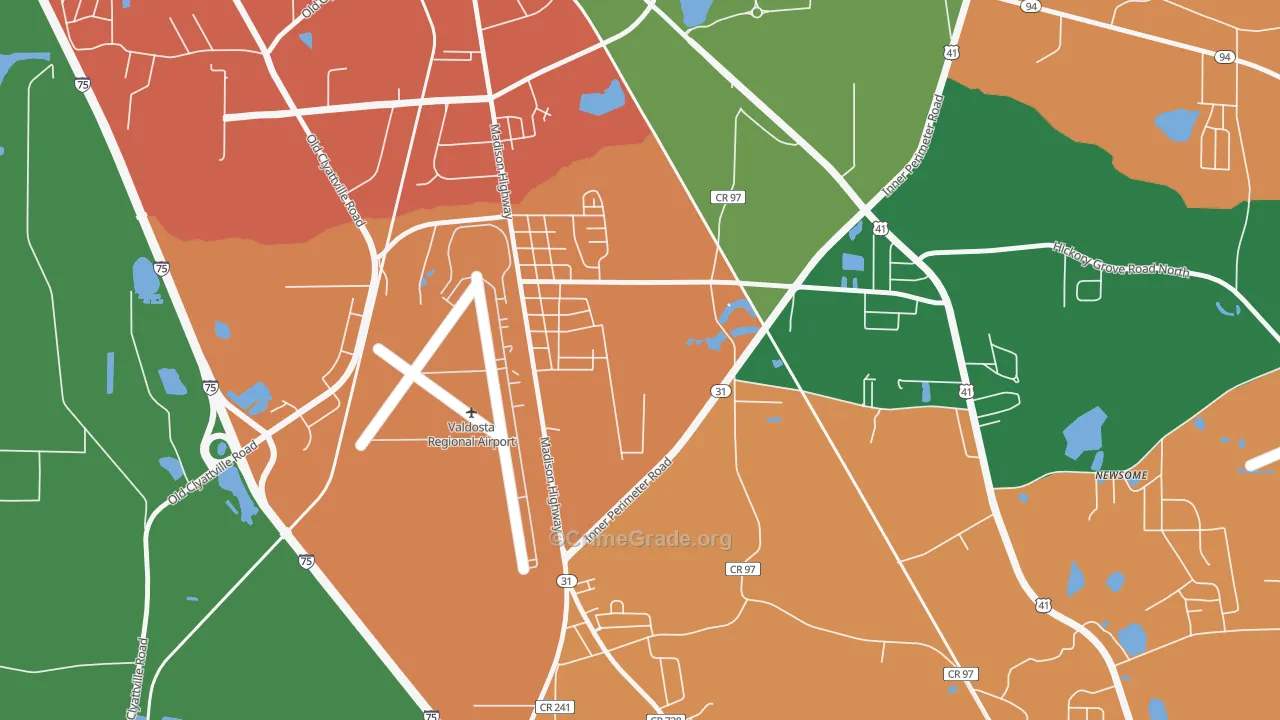Little Miami, GA Map of Assault Rates