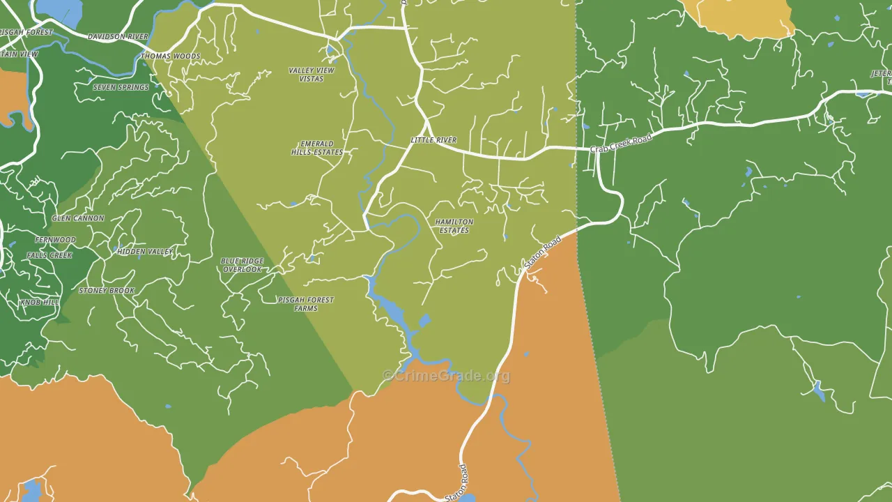 Little River, NC Map of Assault Rates
