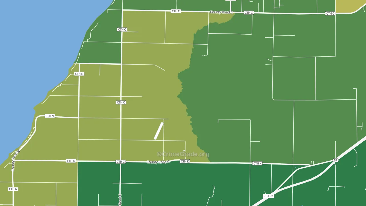 Little Sturgeon, WI Map of Assault Rates