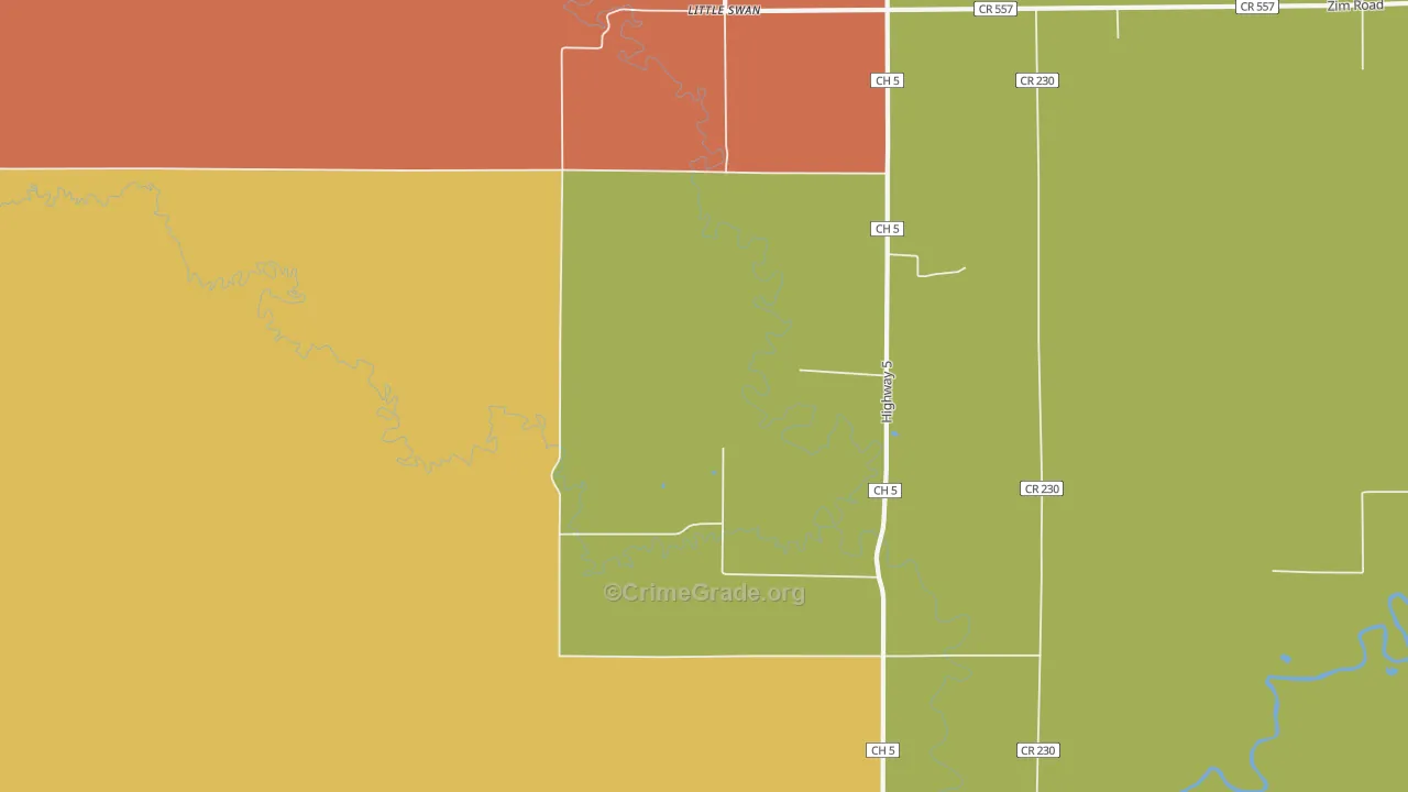 Little Swan, MN Map of Assault Rates