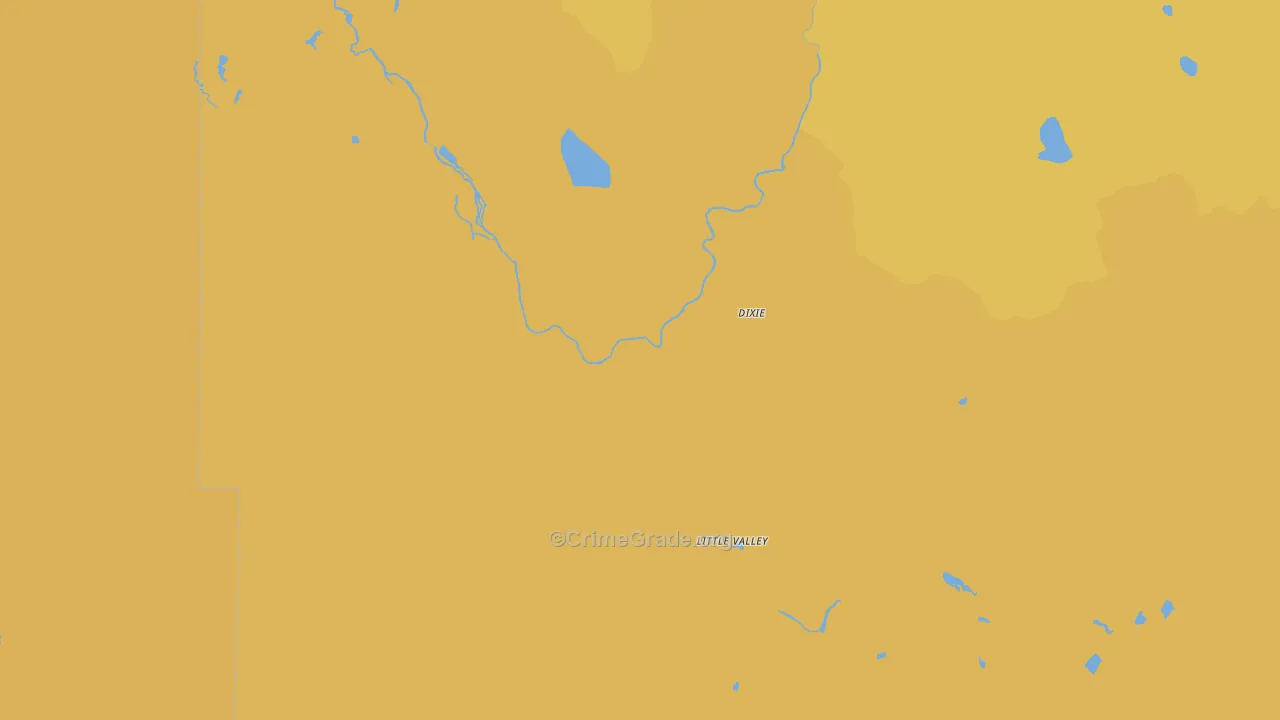 Little Valley, CA Map of Assault Rates