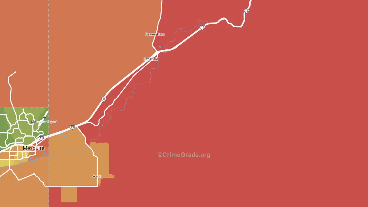 Littlefield, AZ Map of Assault Rates