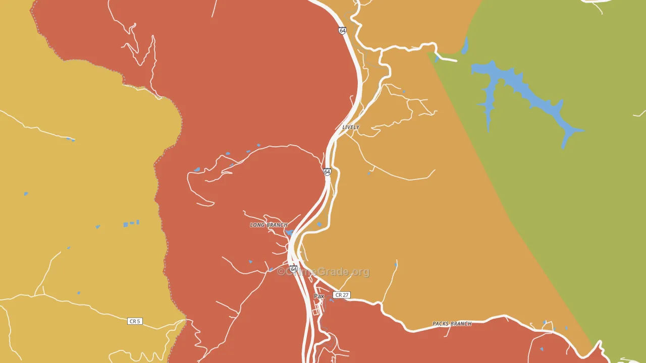 Lively, WV Map of Assault Rates