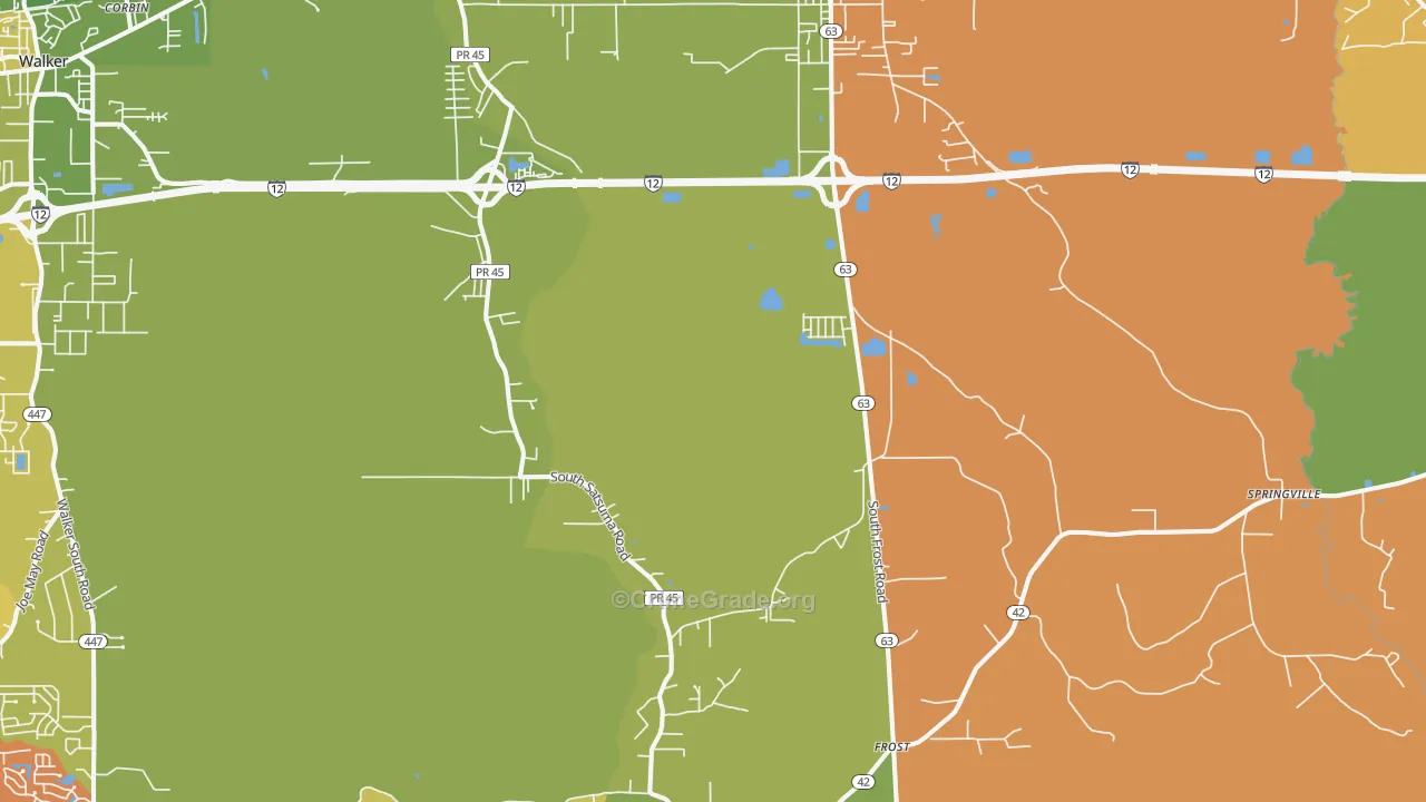 Livingston, LA Map of Assault Rates