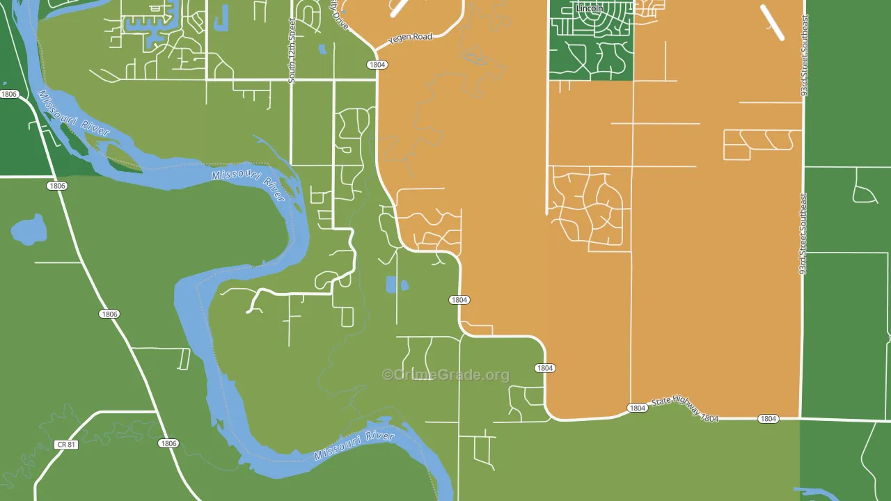 Livona, ND Map of Assault Rates