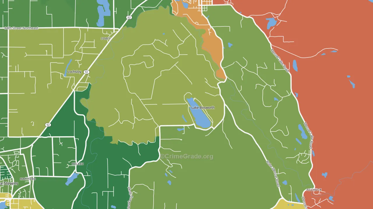 Lochsloy, WA Map of Assault Rates