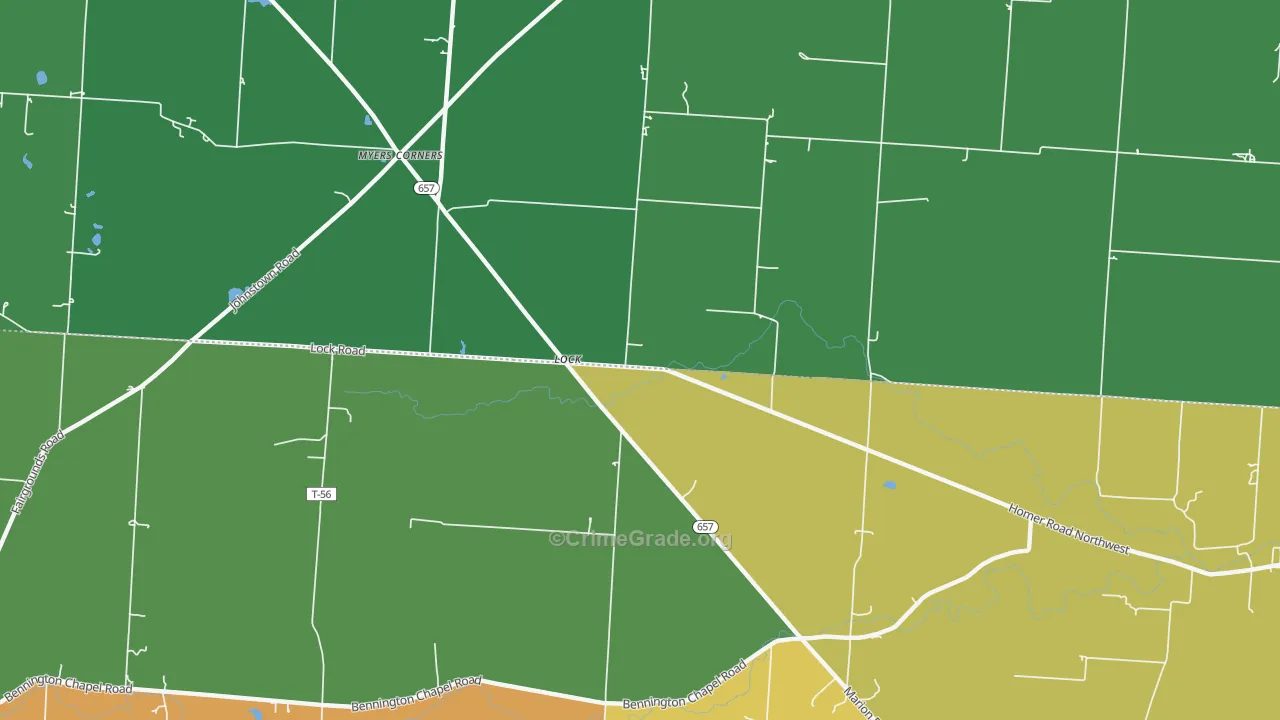Lock, OH Map of Assault Rates