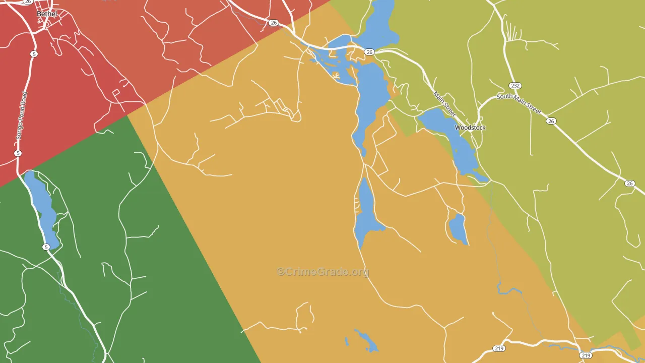 Locke Mills, ME Map of Assault Rates