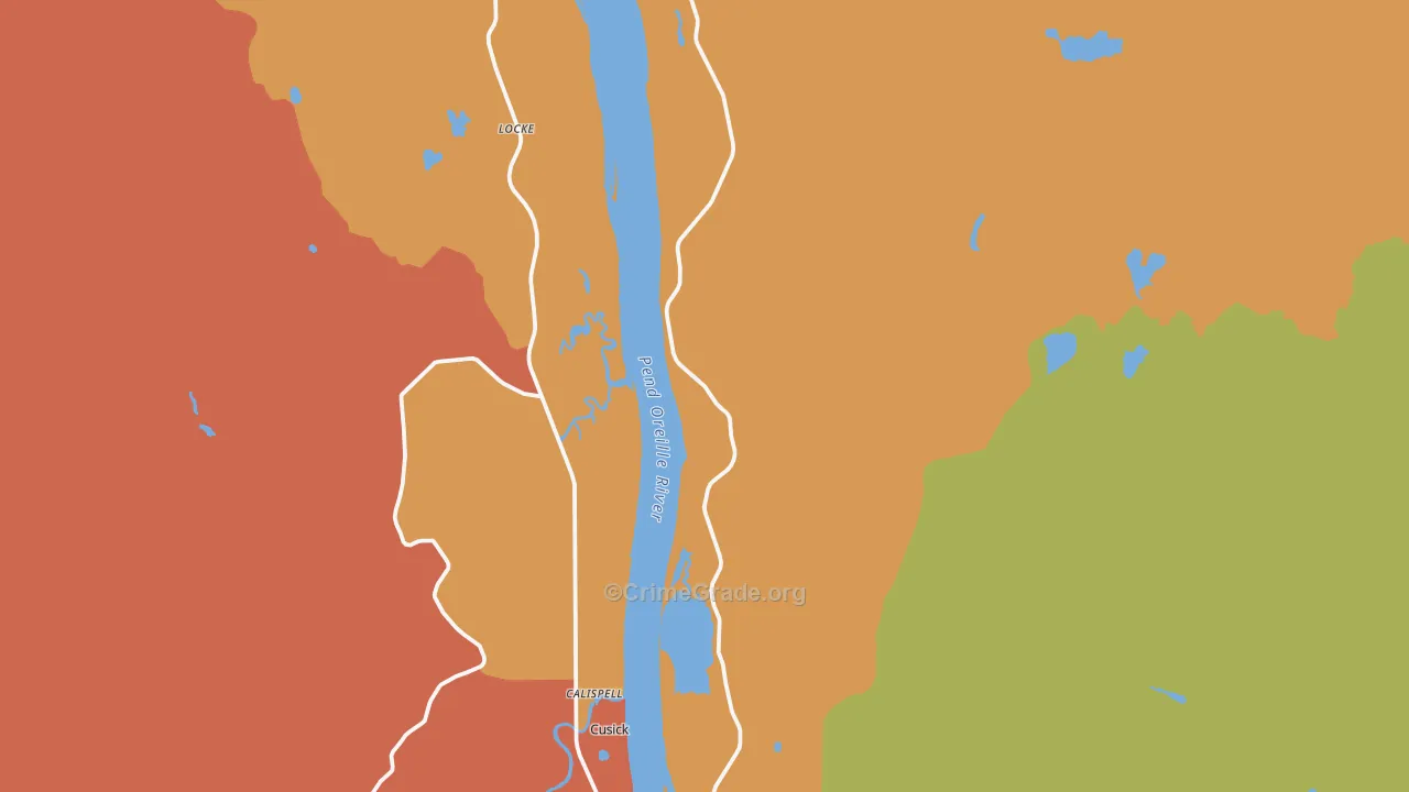 Locke, WA Map of Assault Rates