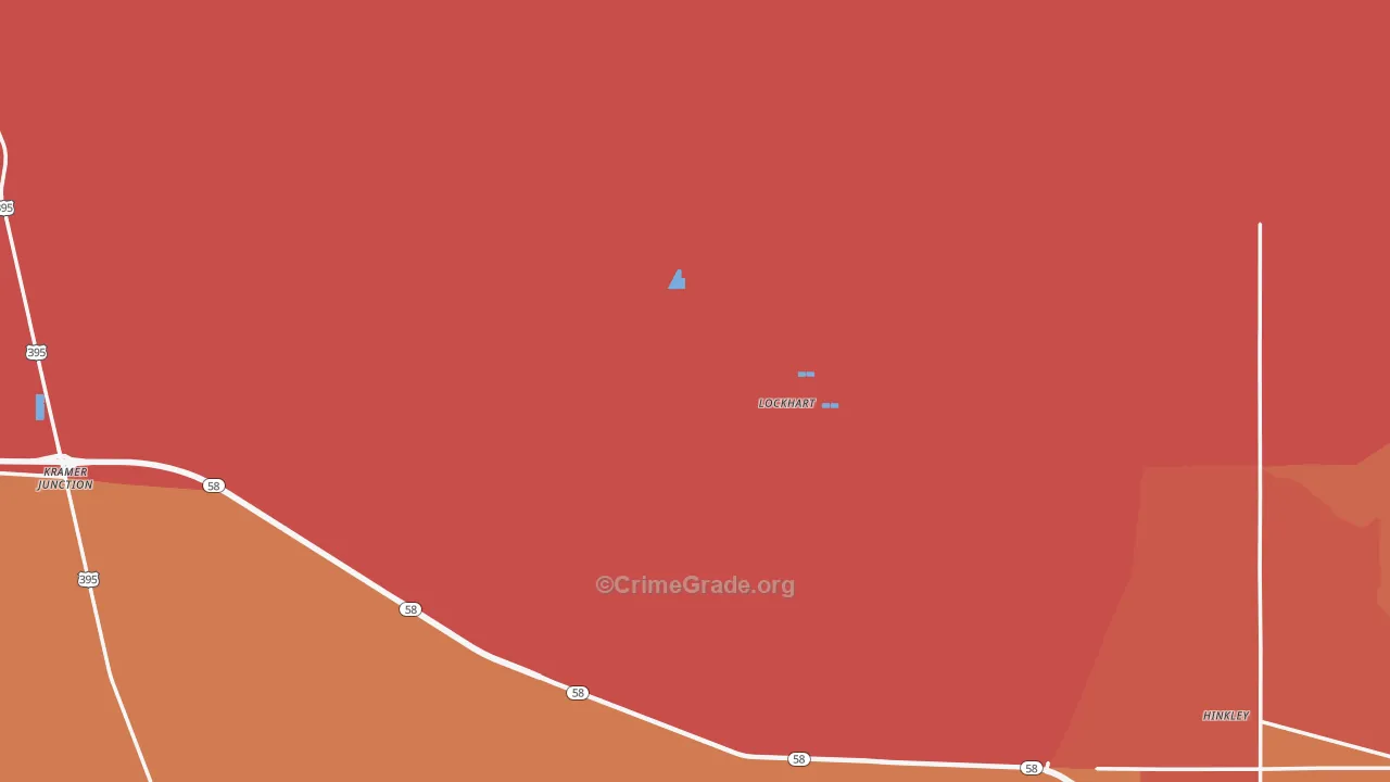 Lockhart, CA Map of Assault Rates