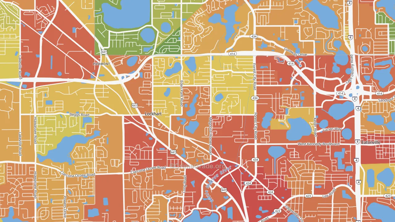 Lockhart, FL Map of Assault Rates