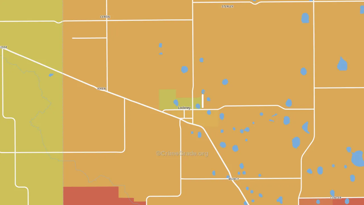 Lockney, TX Map of Assault Rates