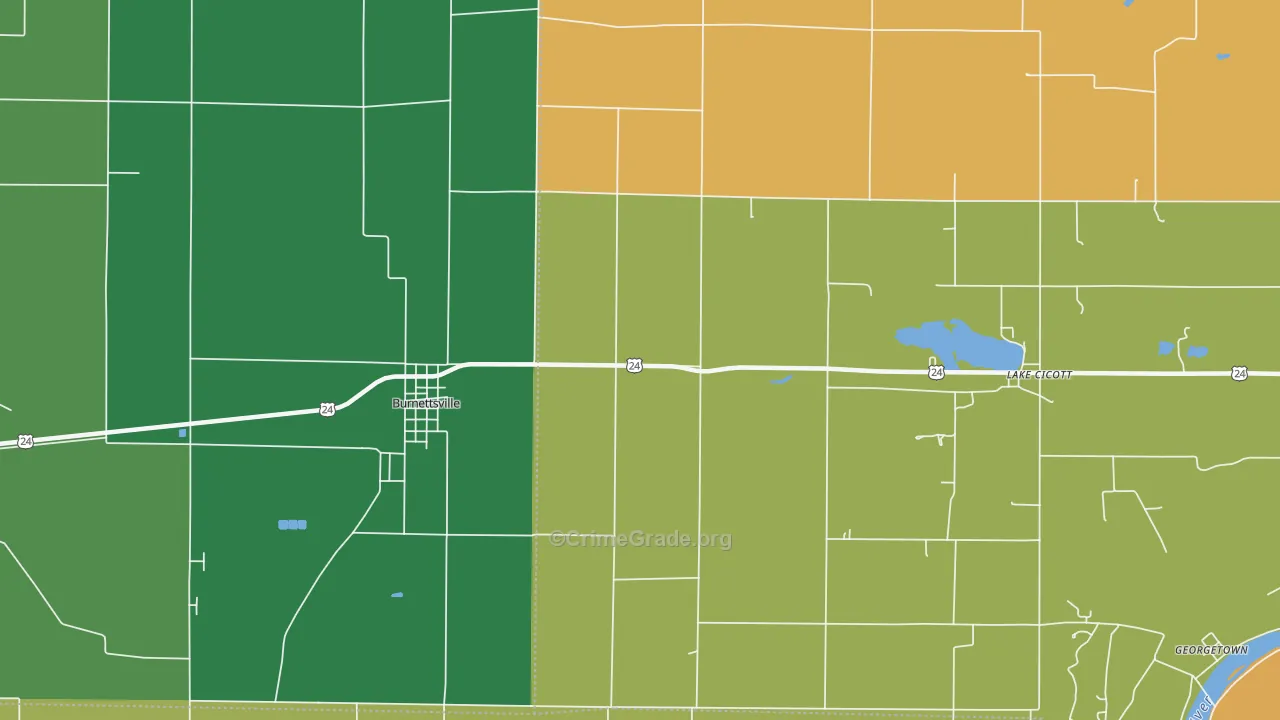Lockport, IN Map of Assault Rates