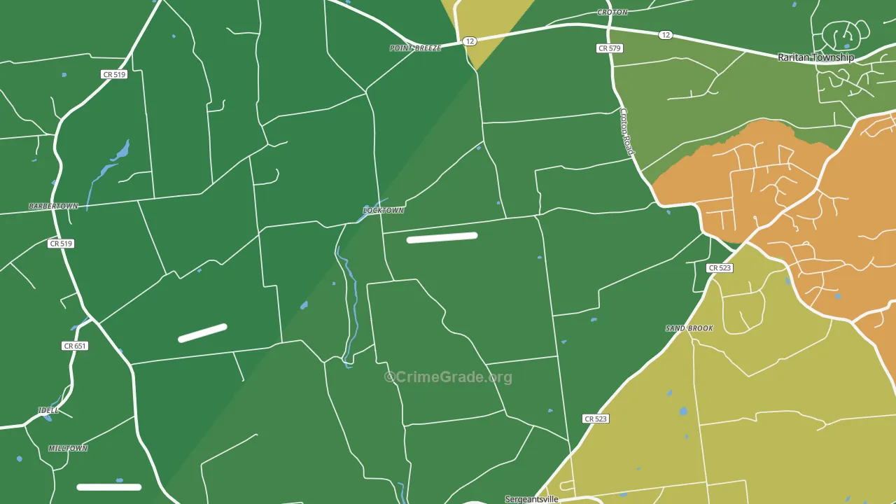 Locktown, NJ Map of Assault Rates