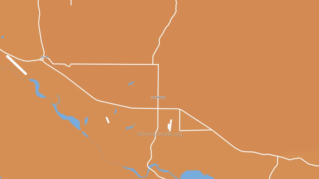 Lockwood, CA Map of Assault Rates