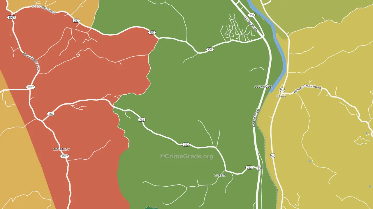 Lockwood, KY Map of Assault Rates