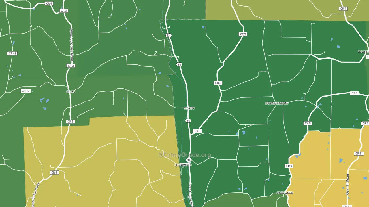 Lockwood, NY Map of Assault Rates