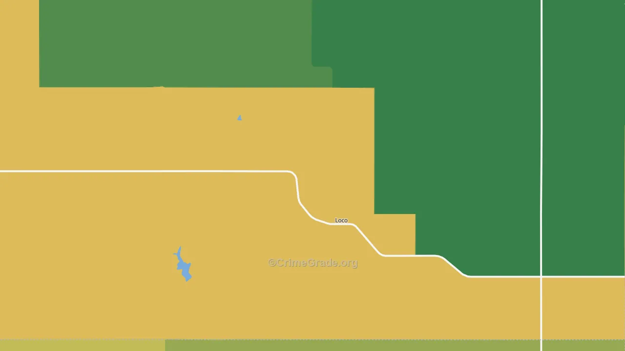 Loco, OK Map of Assault Rates