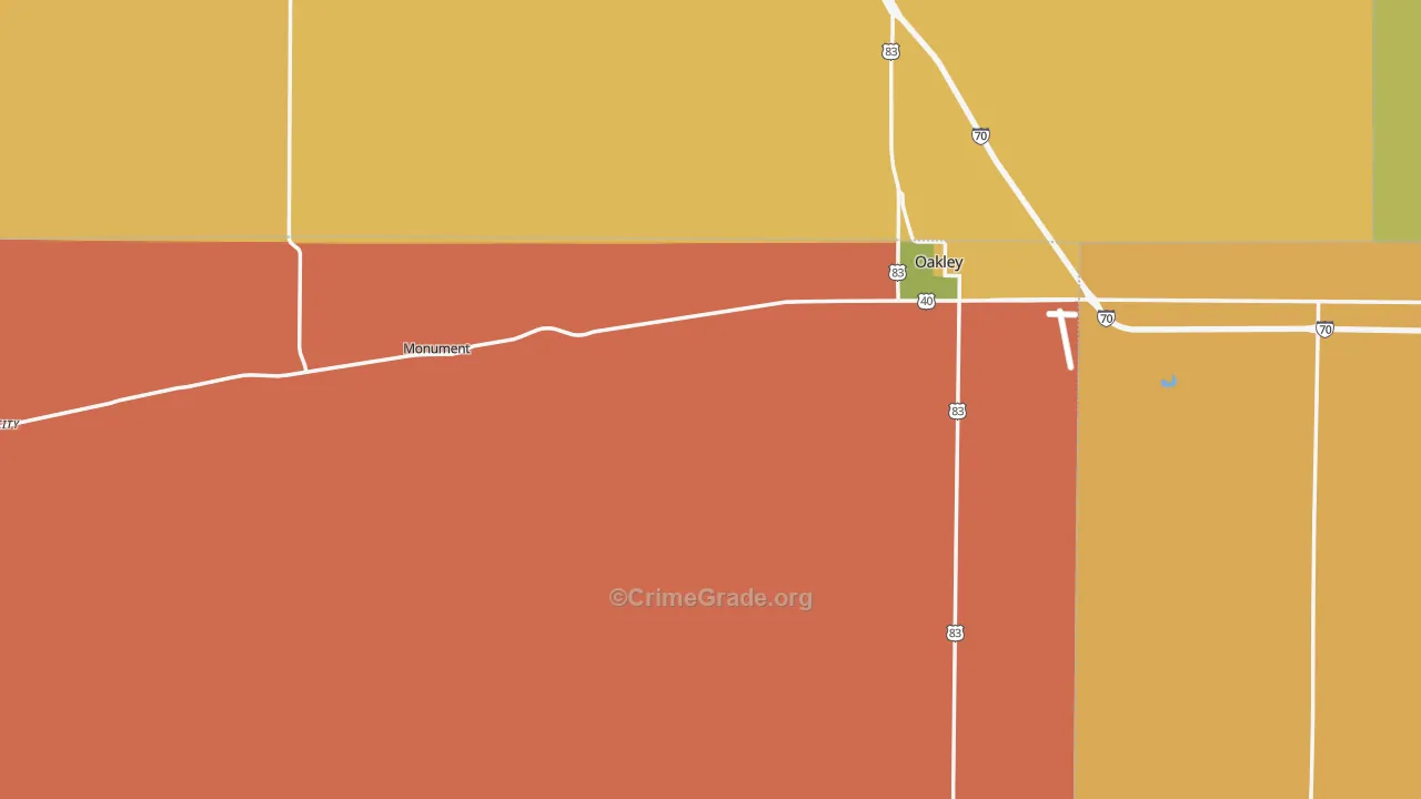Logan County, KS Map of Assault Rates