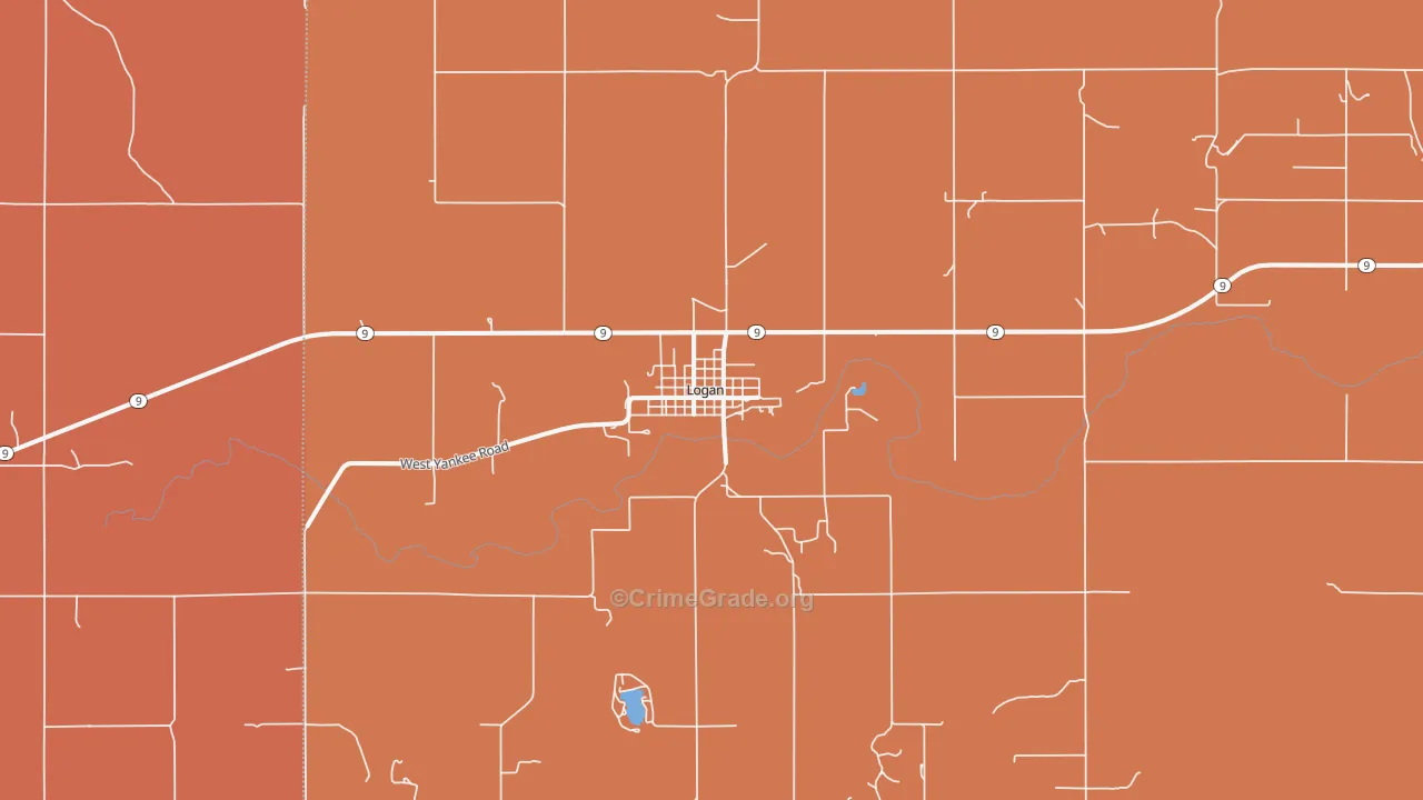 Logan, KS Map of Assault Rates