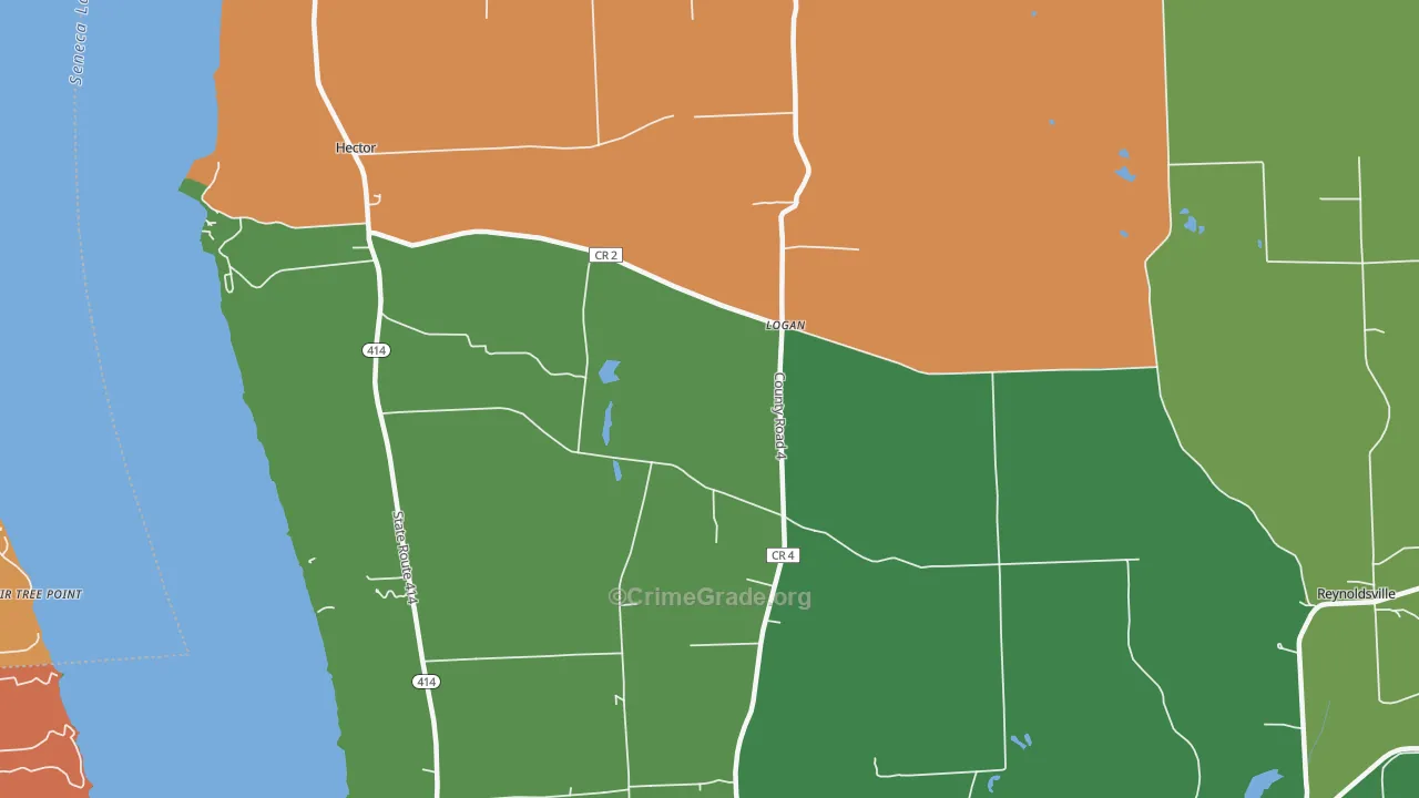 Logan, NY Map of Assault Rates