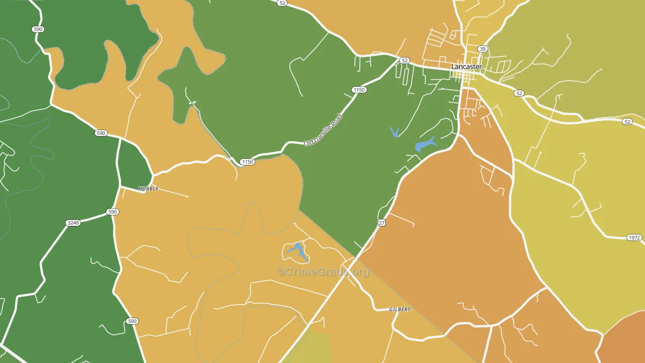 Logantown, KY Map of Assault Rates
