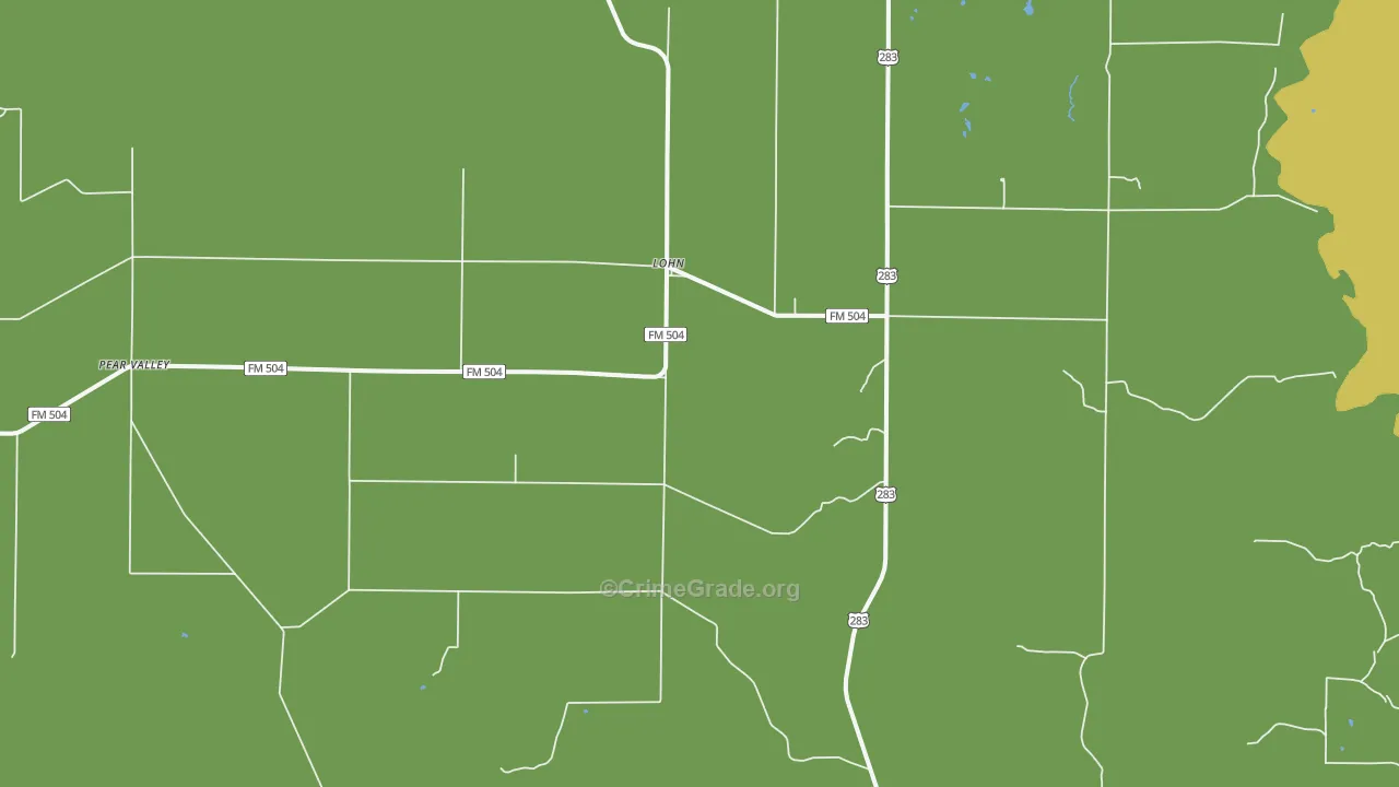 Lohn, TX Map of Assault Rates