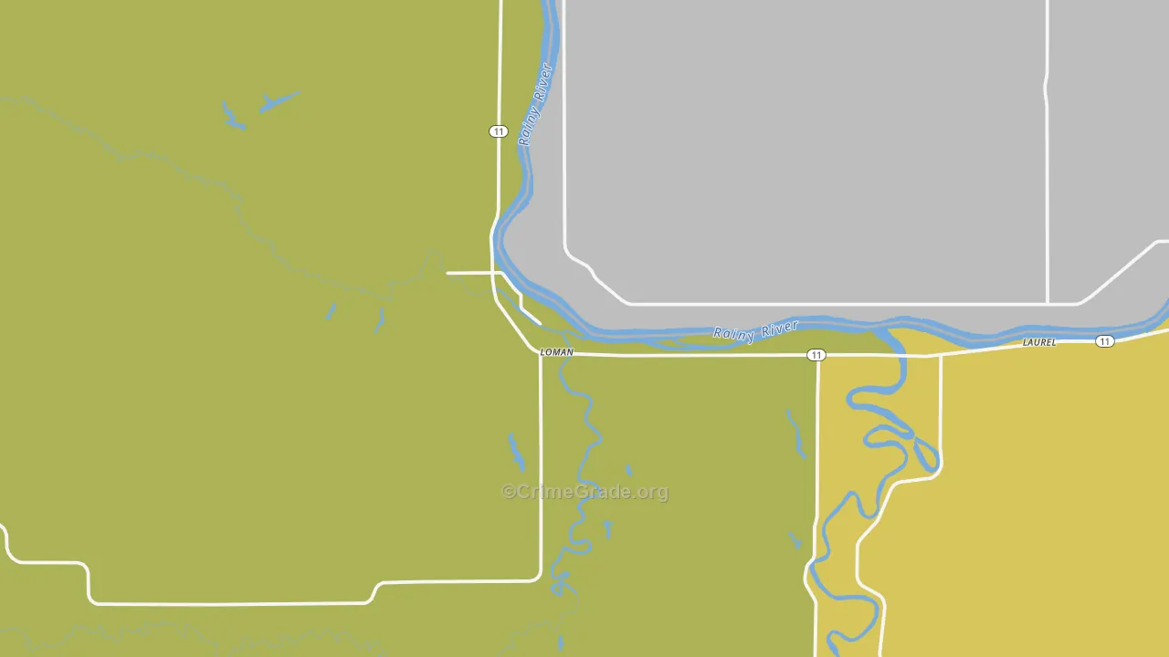 Loman, MN Map of Assault Rates