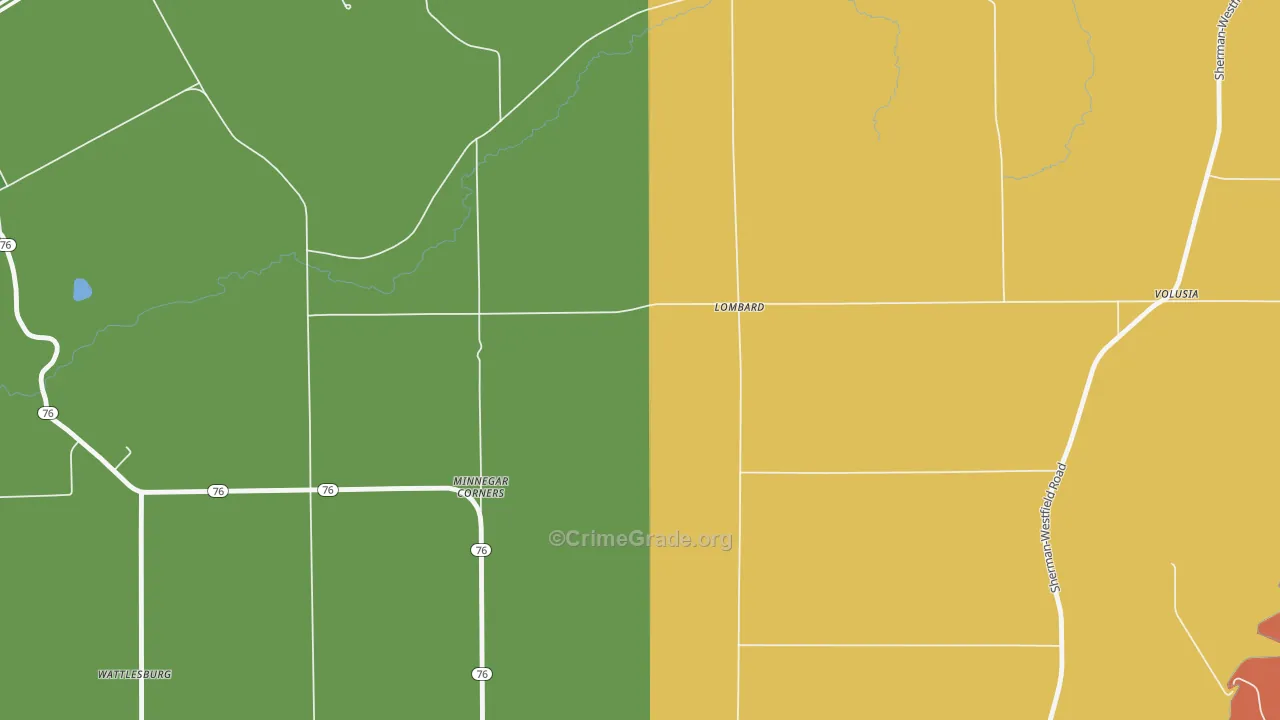 Lombard, NY Map of Assault Rates