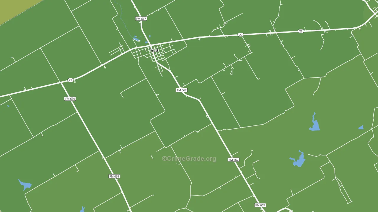 Lone Cedar, TX Map of Assault Rates