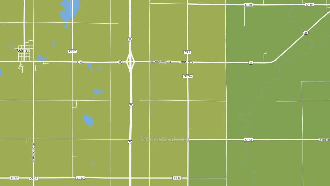 Lone Tree, SD Map of Assault Rates
