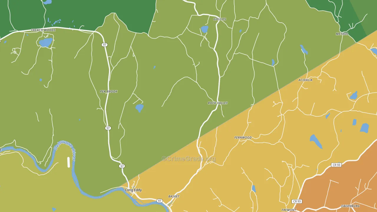 Long Eddy, NY Map of Assault Rates