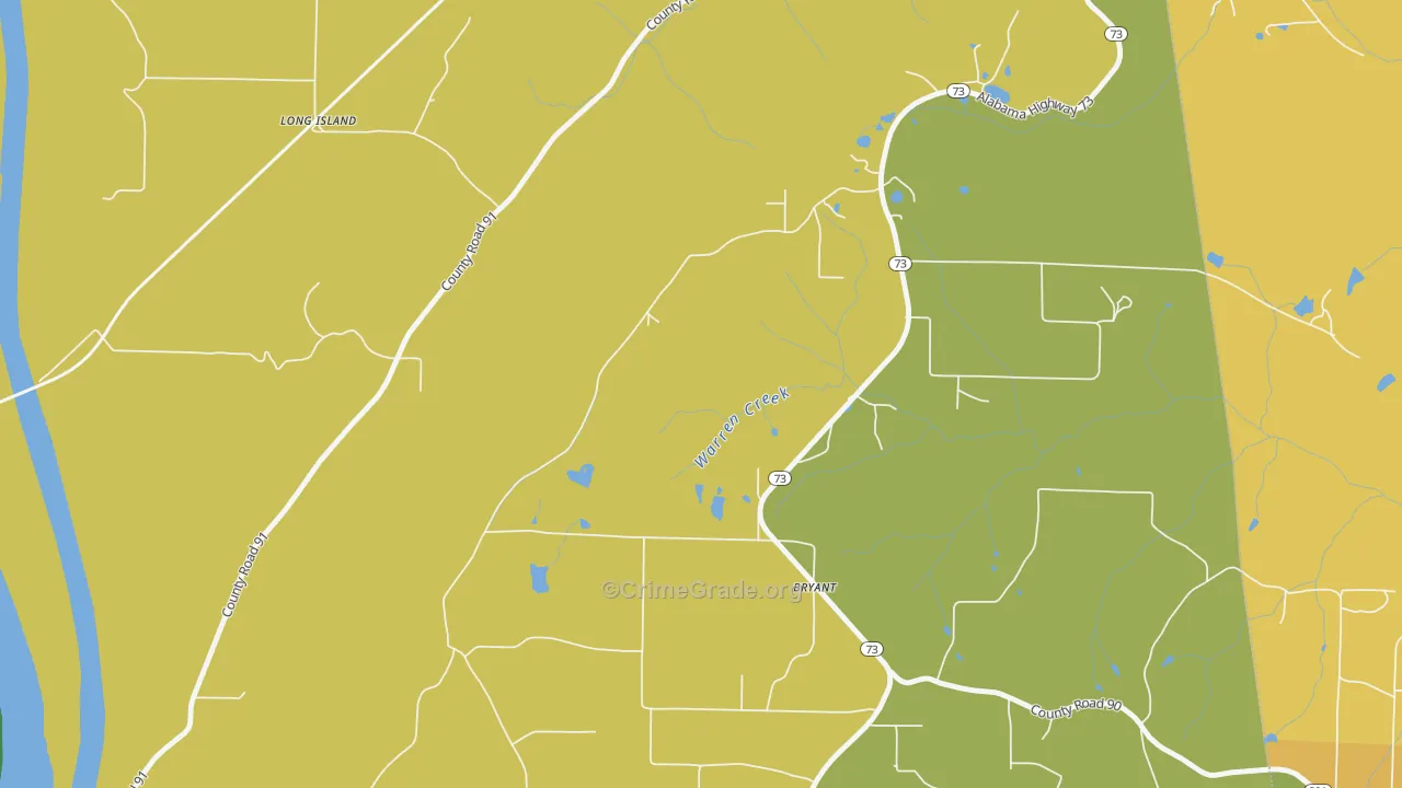 Long Island, AL Map of Assault Rates