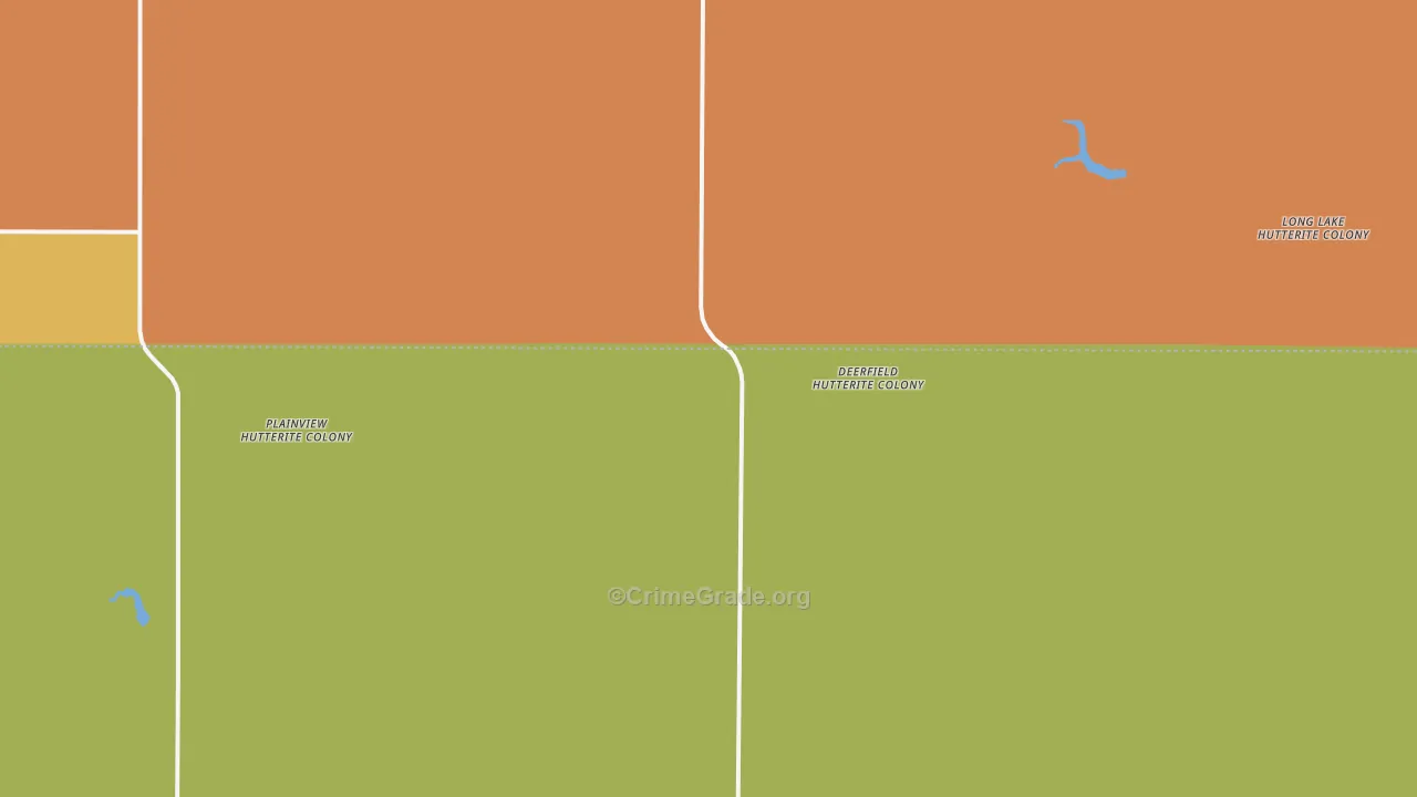 Long Lake Colony, SD Map of Assault Rates