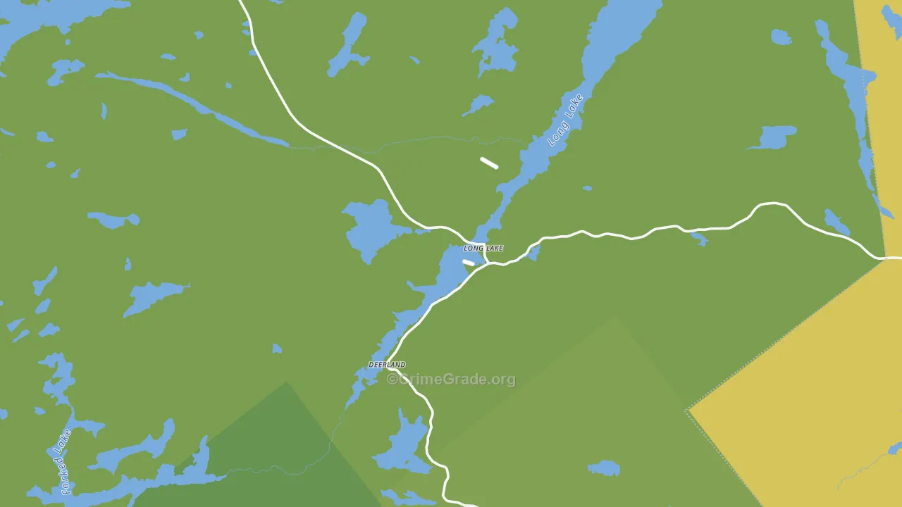 Long Lake, NY Map of Assault Rates