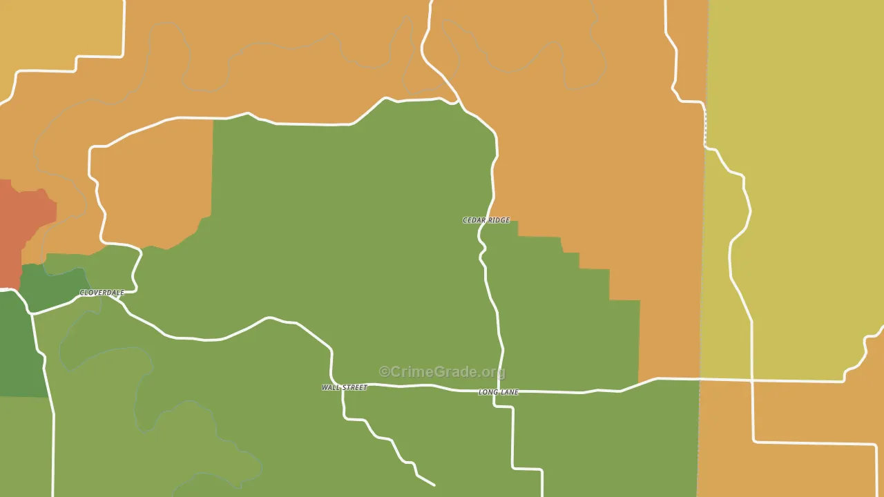 Long Lane, MO Map of Assault Rates