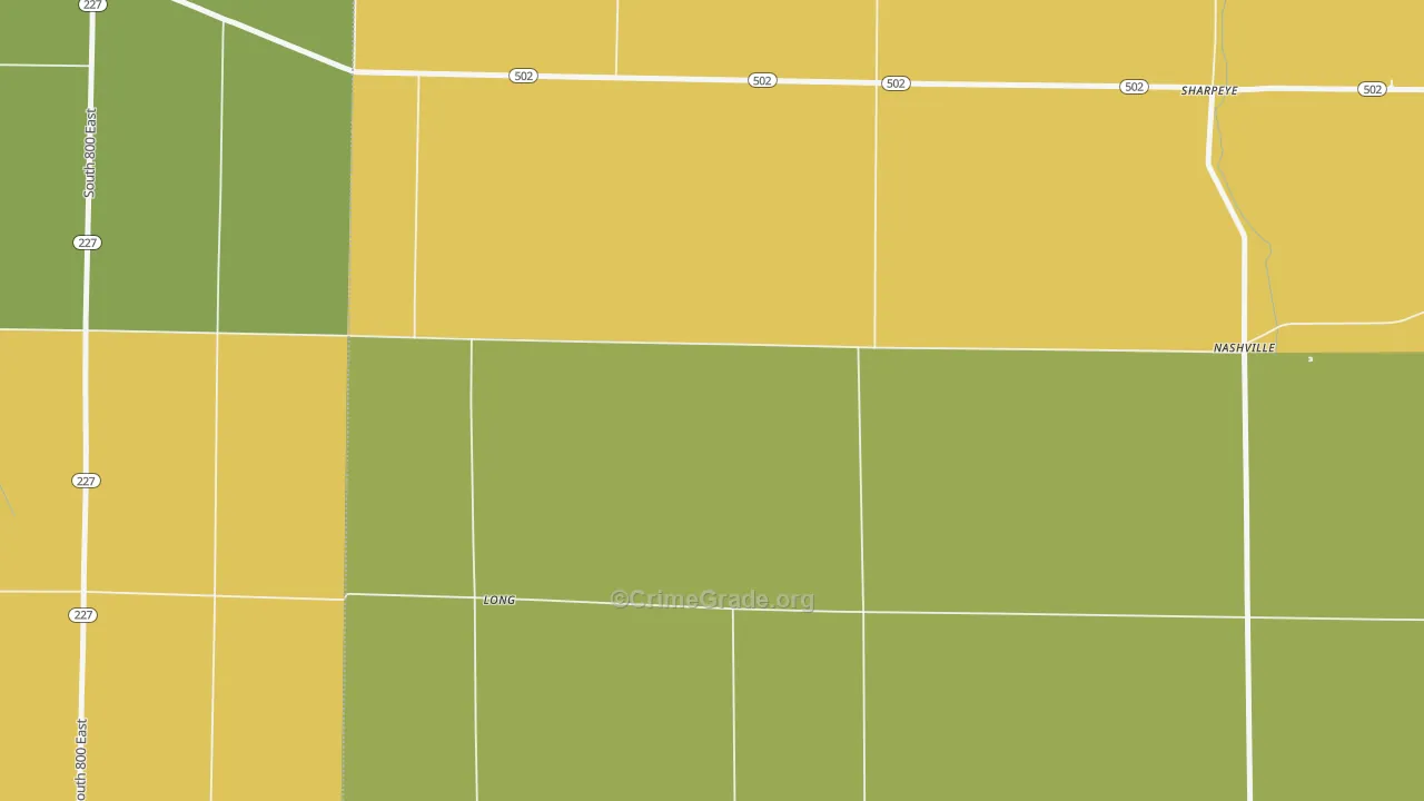 Long, OH Map of Assault Rates