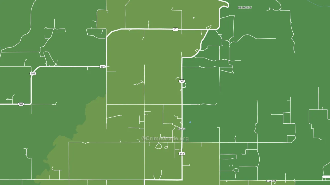 Long, OK Map of Assault Rates