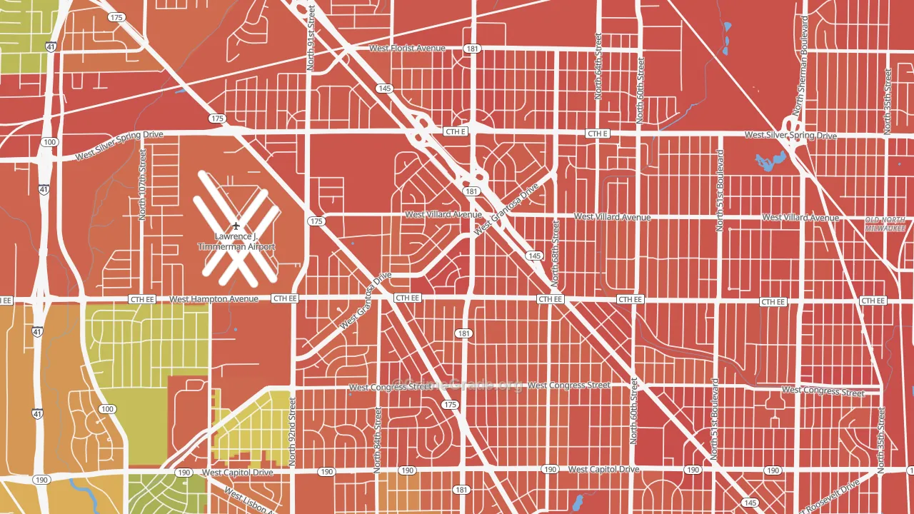 Long View, Milwaukee, WI Map of Assault Rates
