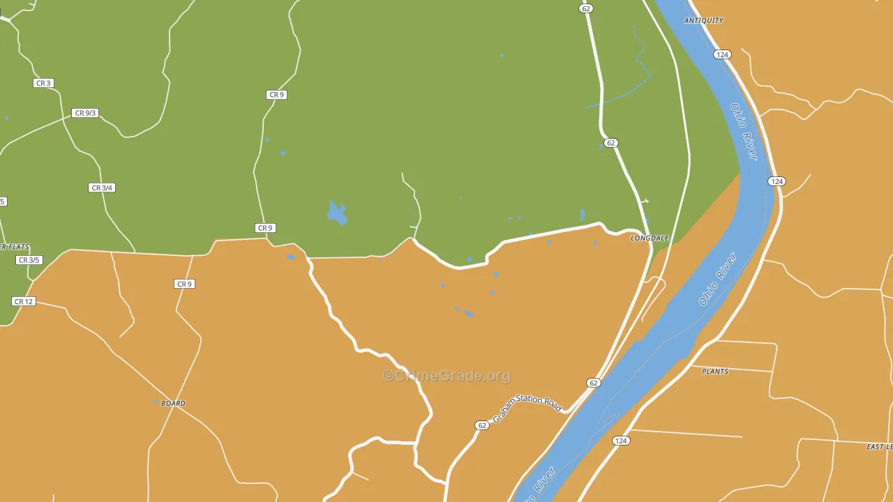 Longdale, WV Map of Assault Rates