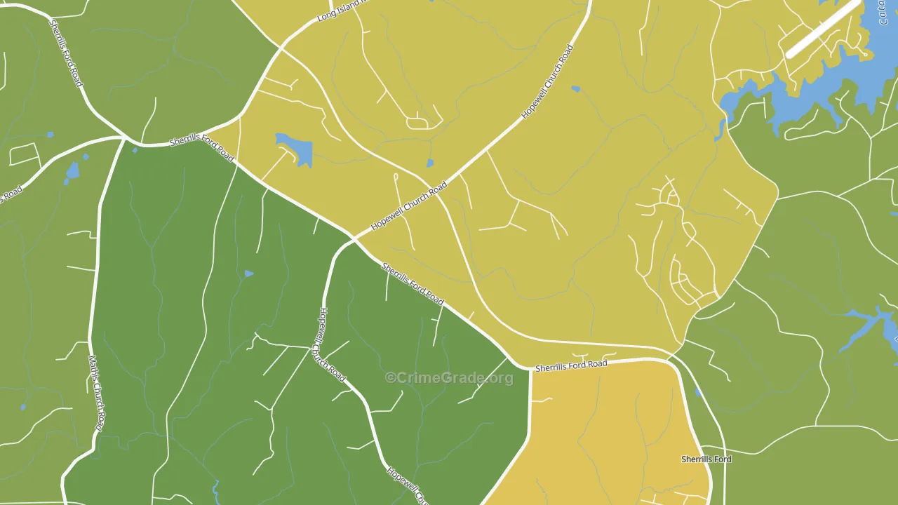 Longisland, NC Map of Assault Rates