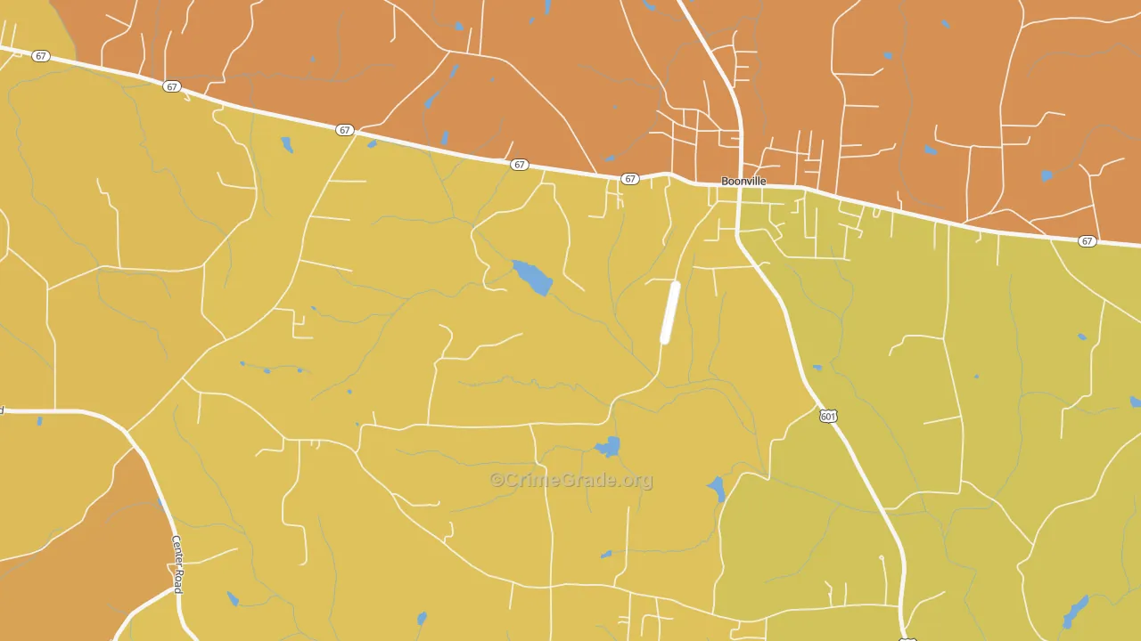 Longtown, NC Map of Assault Rates