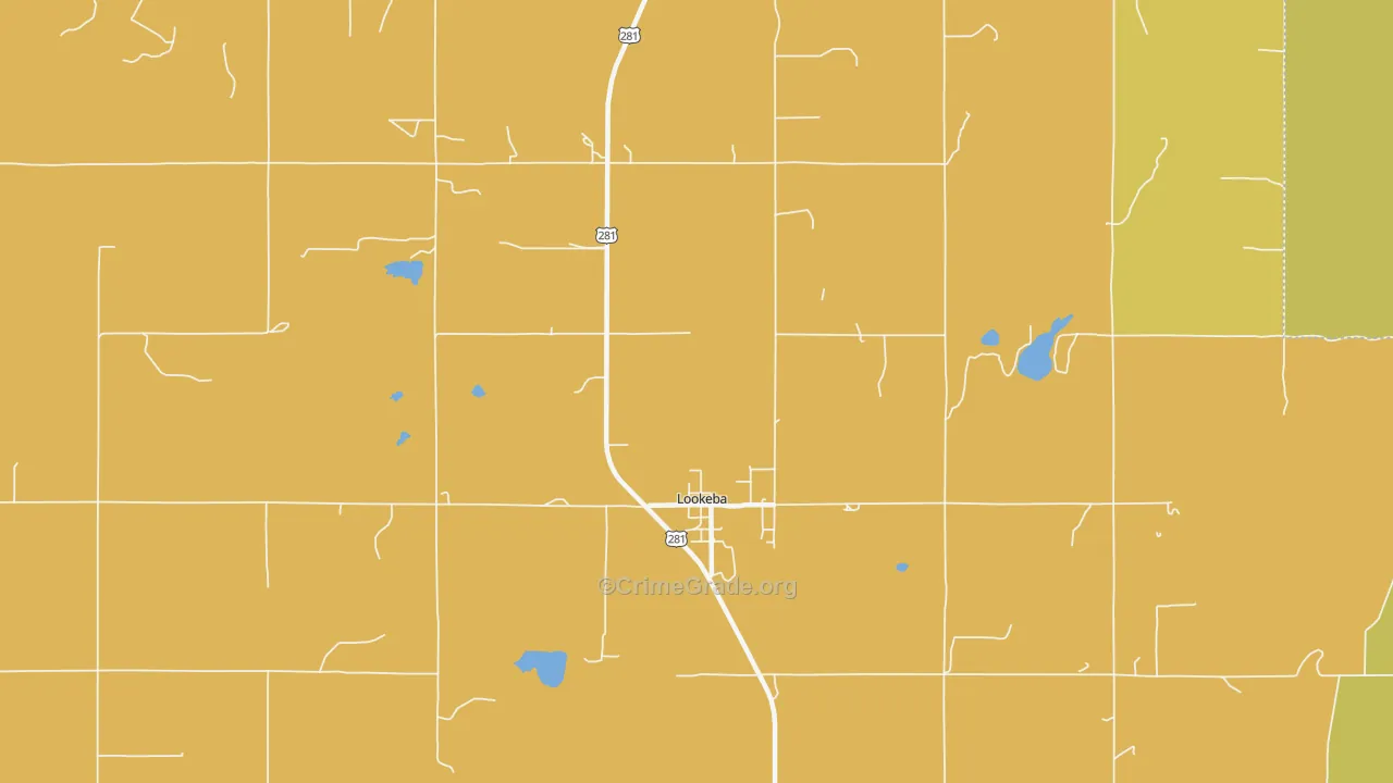 Lookeba, OK Map of Assault Rates