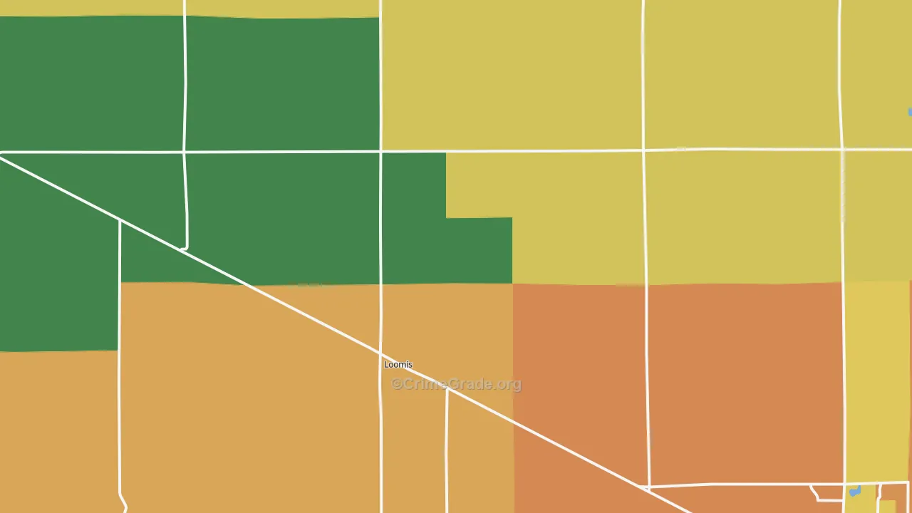 Loomis, NE Map of Assault Rates