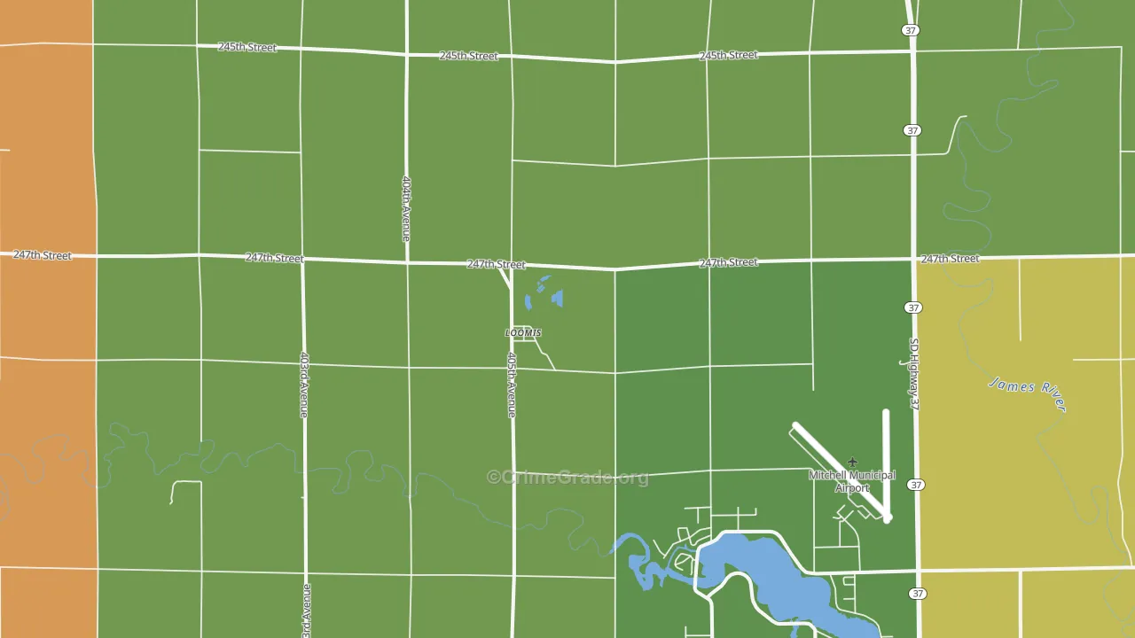 Loomis, SD Map of Assault Rates