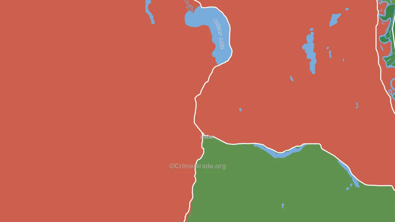 Loomis, WA Map of Assault Rates