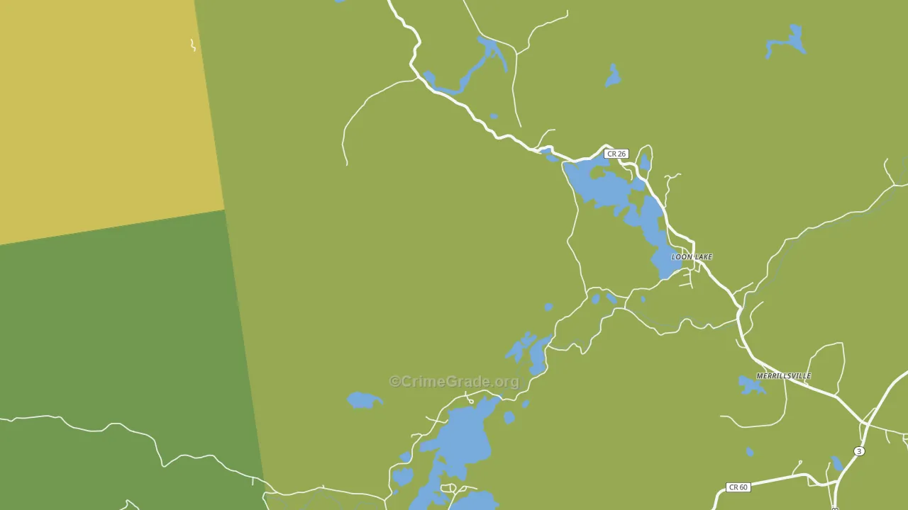 Loon Lake, NY Map of Assault Rates