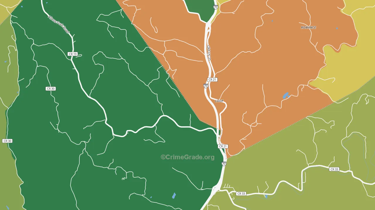 Loop, WV Map of Assault Rates