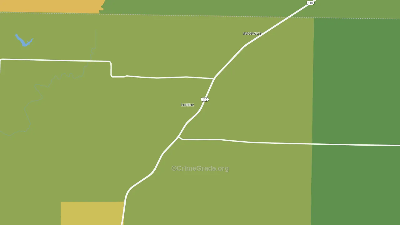 Loraine, IL Map of Assault Rates