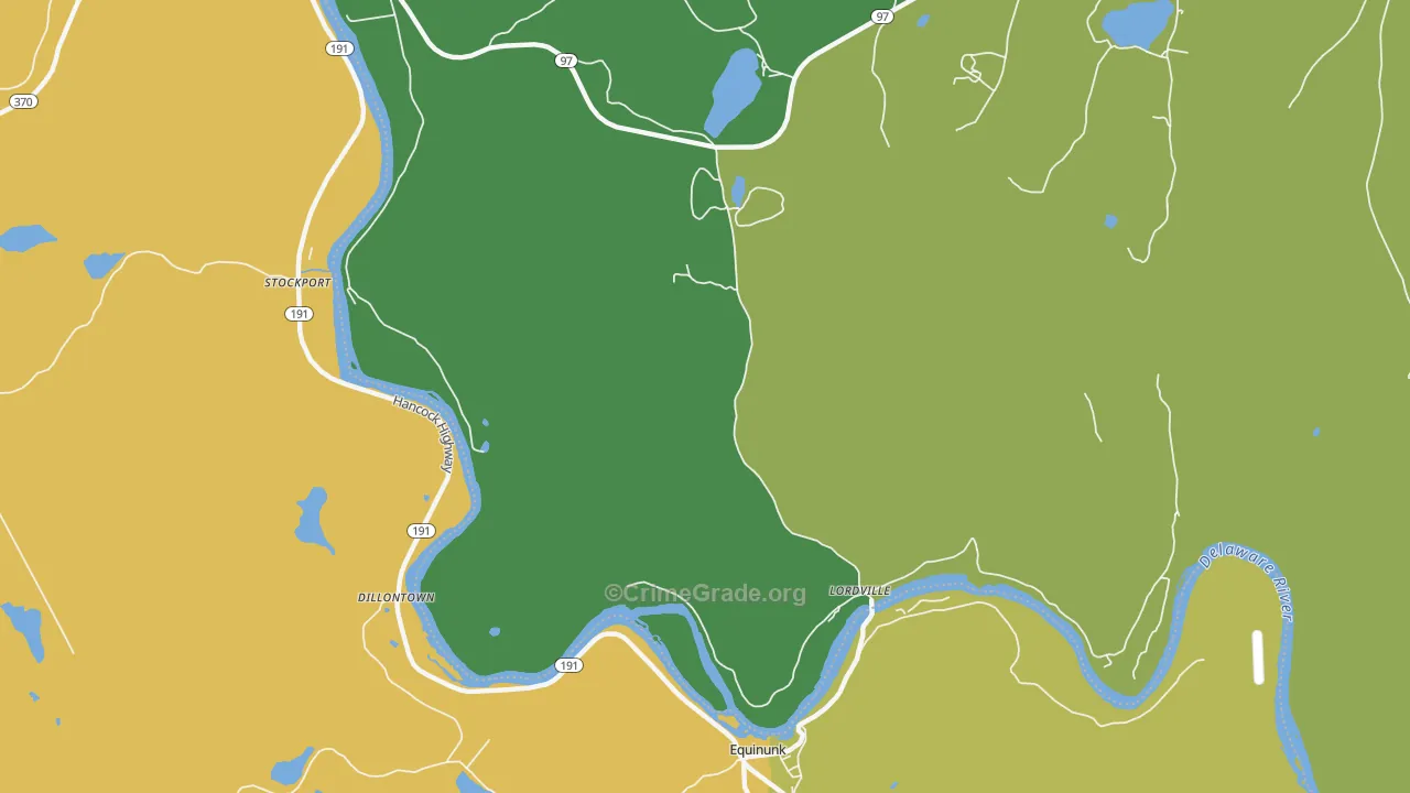 Lordville, NY Map of Assault Rates